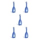 thumbnail image 3 of Injueey cepillo de de silicona de mano en forma de u boquilla para niños enteros de doble cara limpieza infantil ancha suministros Azul 5piezas, 3 of 6