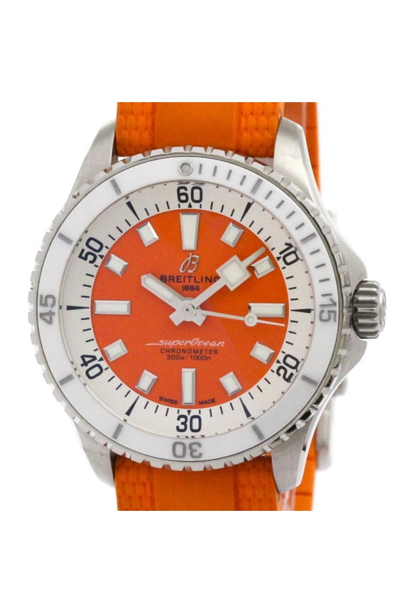 Pre-Owned BREITLING Super Ocean Automatic 36 Steel Mens Watch A17377 Polished (Good)