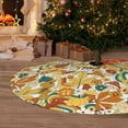 thumbnail image 5 of KLL 30" Christmas Tree Skirt 70s Groovy Hippie Xmas Tree Skirts Mat for New Year Xmas Holiday Party Indoor Outdoor Home Decoration, 5 of 5