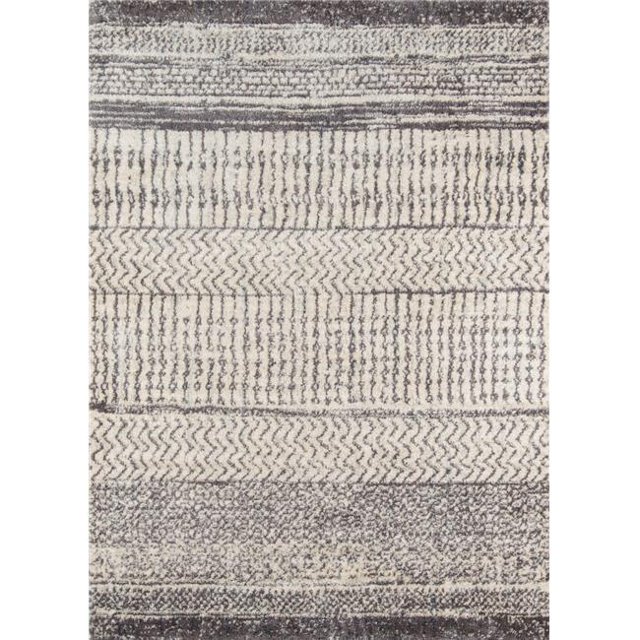 Momeni LIMA0LI-02IVY5376 Casual Lima Israel Machine Made Area Rug&44; Ivoire - 5 Pi 3 Po x 7 Pi 6 Po