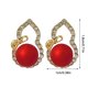 thumbnail image 3 of Cute Earrings Cute Cartoon Pendientes Colgante Pendientes Hoja Verde, 3 of 6