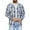 Black, variant on Kixjoy Fleece Jacket Men Cotton Hooded Plaid Shirts Long Sleeve Loose Winter Coats Thermal Fashion Lightweight Cardigans for Men Trendy with Pockets, White M