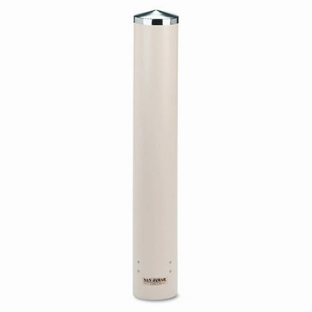 San Jamar Foam Cup Dispenser with Removable Cap, Pull-Type, Sand