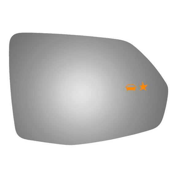 Convex Passenger Side Replacement Mirror Glass for 2017 Cadillac XT5 W/O Baking Plate