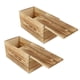 thumbnail image 3 of Organizer Storage 2Pcs Wooden Sliding Boxes Classic Design For Household Items Brown 20x10x10CM Home Storage, 3 of 5