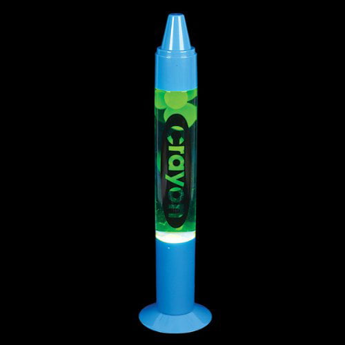16" Blue Crayon Wax Motion Lamp Kids Boys Room Decor Gifts Prizes Lava Lamp 