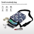 thumbnail image 5 of HELLHERO Crossbody Bag 2 Zippers Polyester Adult 4.33x1.97x7.09 for Outdoor Holiday Travel, Rabbit, 5 of 5
