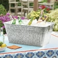 thumbnail image 5 of (2 pack) Better Homes & Gardens- Galvanized Large Rectangle Tub, BH28-056-099-29, 22 in L x 15 in W x 10 in H, 5 of 8