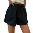 thumbnail image 2 of uublik Women Shorts Super Soft Lounge Shorts Black, 2 of 5