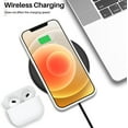 thumbnail image 5 of Compatible with iPhone 12 Case 6.1 and iPhone 12 Pro Case, Slim Liquid Silicone 3 Layers Full Covered Soft Gel Rubber Phone Case Cover 6.1 inch-White, 5 of 6