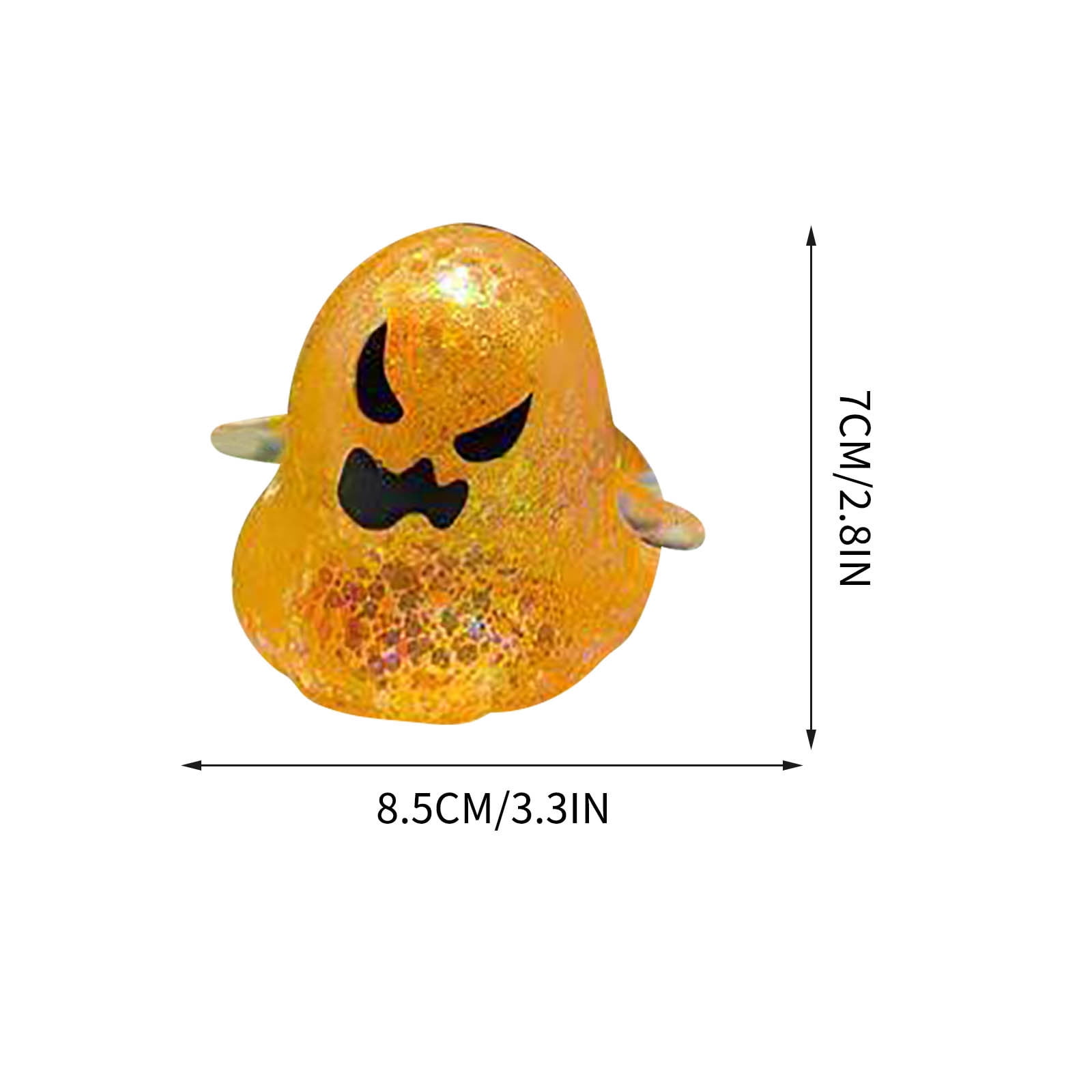 Fufafayo Ghost Sensory Ball, Stress ReliefToyFor Adults, Cute Dough Ball Stuffed Bun, Soft Decompression Dough for Anxiety, Desk Decor for Office Bedroom Living Room
