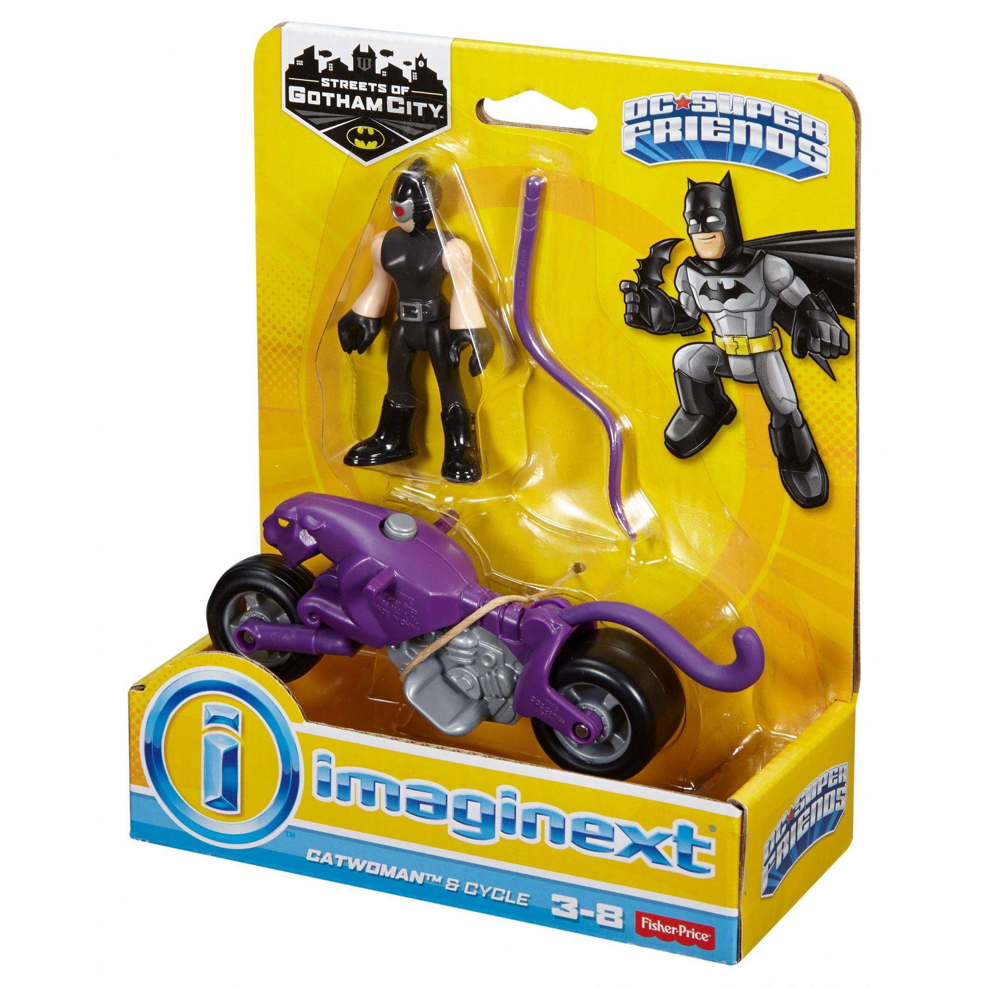 Catwoman & Cycle Brand New Fisher Price Imaginext DC Streets of Gotham 