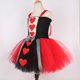 thumbnail image 5 of Disfraz de Reina de Corazones para niña, disfraz de tutú para fiesta de carnaval, disfraz de Reina Roja del País de las Maravillas, disfraz de Halloween para niños, ropa elegante, 5 of 5