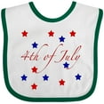 thumbnail image 3 of Inktastic 4th of July Stars Boys or Girls Baby Bib, 3 of 4