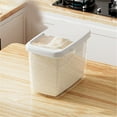 thumbnail image 4 of Hecteas Food Storage - Storage Equipment - Rice Storage Box Rice Dispenser Rice Container Grain Storage Tank Grain Dispenser Pet Food Container Kitchen Organizer(1*Bucket - Clear), 4 of 9