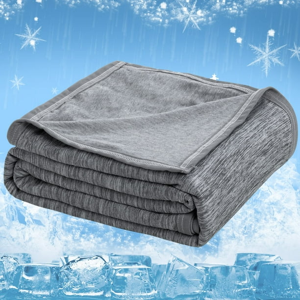 2 in 1 Summer Blanket Cooling Duvet Self Cooling Cotton Blanket with Q Max 0.45 Cooling Fibres Adult Cooling Blanket Thin LUHAN Walmart