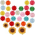 thumbnail image 1 of 30Pcs Iron On Stickers Sew On Stickers Mixed Embroidery Cloth Stickers Decorative Accessories Embroider Badge, 1 of 5