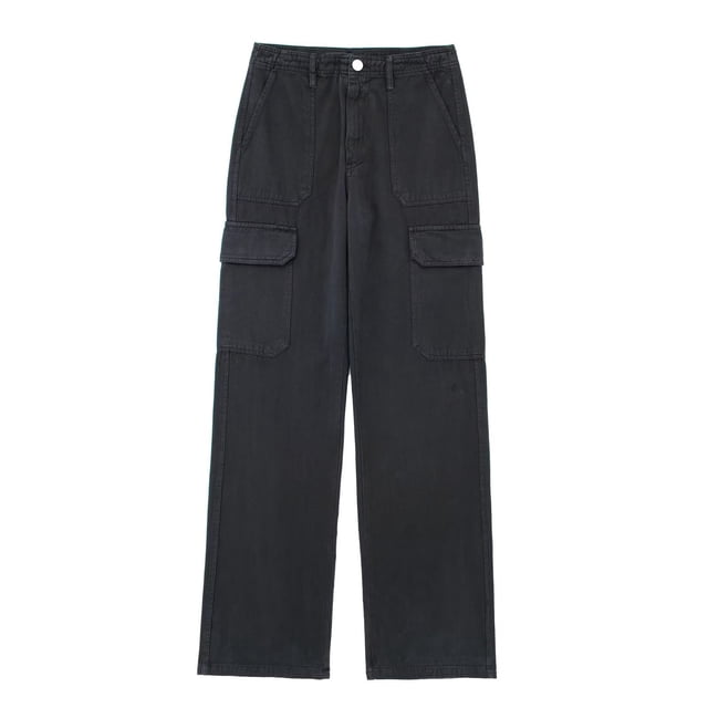 Timegard Pants for Women Straight Leg Solid Color Cargo Pants Lounge Pants with Pockets Fall Outdoor