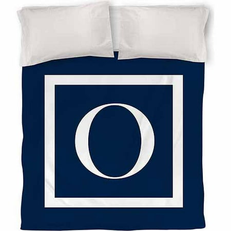 IDG Classic Block Monogram Duvet Cover, Blue