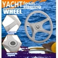 thumbnail image 1 of Boat Steering Wheel Universal ABS Plastic Helm Boat Steering Wheel; Speed Boat Seaboat Pontoon Steering System Accessory, 1 of 6