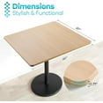 thumbnail image 2 of Kaboon Universal Table Top 30 x 30 inches Sqaure Pack of 2, Round corner, Light Walnut, 2 of 6