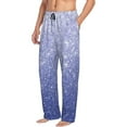 thumbnail image 6 of Sikiie Glittering Blue Purple Pajama Pants Men, PJ Bottoms, Sleep & Lounge Pants-Small, 6 of 6