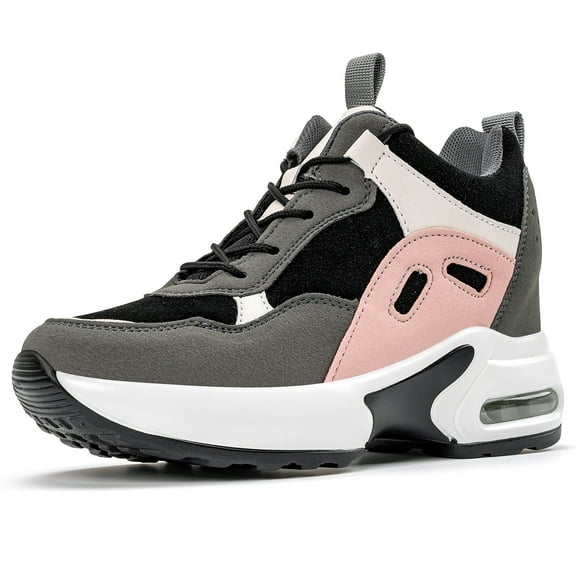 Women's Platform Sneakers Wedges  Lace Up Shoes Increase Fashion Sneakers for Womens Girls