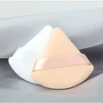 thumbnail image 2 of 1 esponja de maquillaje suave triangular para maquillaje de rostro, contorno de ojos, sombra de ojos, cosmética, mini base de terciopelo lavable, 2 of 5