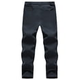 thumbnail image 3 of Taigaofy Men's Winter Fleece Lined Hiking Pants With Zip Pockets Waterproof Quick-Dry Travel Fishing Work Outdoor Pants Upgraded Deep Gray 3XL, 3 of 8