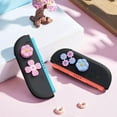 thumbnail image 6 of Nintendo Switch 2 (2025) Thumb Grips & Button Caps,7pcs Pink/Blue Flower Silicone Joystick Caps and Button Covers, Cute Controller Stick Gifts for Switch 2, 6 of 6