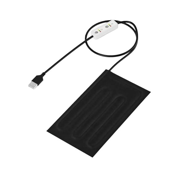 Almohadilla térmica para reptiles, cojín calentador portátil multiusos, alfombrilla térmica para terrarios, tortugas, cangrejos ermitaños, gecos y 10 cm x 20 cm