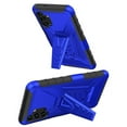 thumbnail image 6 of Samsung Galaxy A03S Belt Clip Holster Kickstand Shock Proof Phone Case with Tempered Glass Screen Protector - Blue, 6 of 7