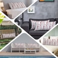thumbnail image 6 of Red Grey Botanical Body Pillow Covers 20"x54", Spring Floral Summer Farmhouse Soft Brushed Microfiber Breathable Throw Pillow Covers, Pillowcase with Zipper for Couch Sofa Bedroom Living Room, 6 of 9