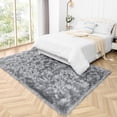 thumbnail image 6 of Junovo Luxury Fluffy Area Rugs Areary Rug for Bedroom Shaggy Rugs Area Carpet for Living Room Bedroom,4'x6',Gray, 6 of 7