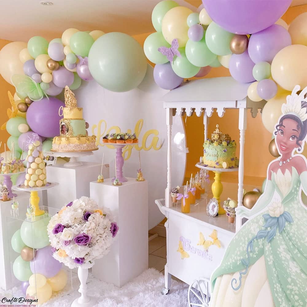 Princess Tiana Balloons Garland