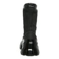 thumbnail image 3 of STEVE MADDEN Womens Black Lug Sole Trench Round Toe Block Heel Lace-Up Rain Boots 7 M, 3 of 4