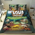 thumbnail image 1 of La Casa Ruidosa Conjunto de sábanas temático, trío de piezas, cómodo y amigable con la piel, diseño único, regalo de decoración para el hogar para familiares, amigos y fans,173cm *218cm, 1 of 6