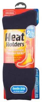Heat Holders Mens No1 Thermal Socks Long Ski black/Navy 7-12 us 