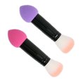 thumbnail image 1 of 2 Pcs Pinceaux à Blush Double Tête Pinceaux de Maquillage Multifonctionnels pour Beauté, 1 of 5