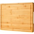 thumbnail image 1 of Tabla de cortar Allsum Bamboo de 18 x 30 cm con asas y ranuras para zumo, 1 of 6