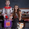 thumbnail image 7 of 16Pcs Halloween Treat Bags Party Favors Trick or Treat Gift Bags for Kids Halloween Reusable Candy Goodie Bags with Handles Halloween Party Supplies, 7 of 7