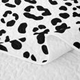 thumbnail image 5 of Erosebridal Camo Leopard Print Bed Spread Queen for Boys Girls, White Black Queen Coverlet Set, 3-Piece, 5 of 7