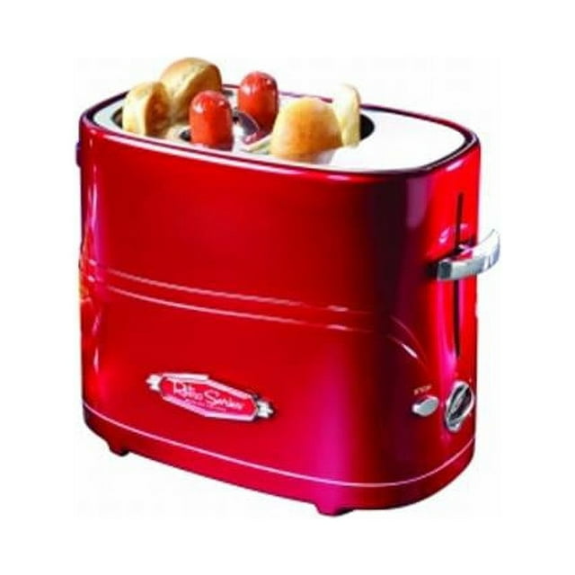 HDT-600RETRORED Retro Series Pop-Up Hot Dog Toaster - Red