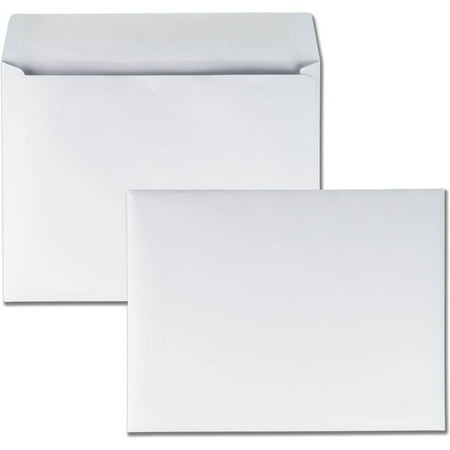 UPC: 0085227376824 | Quality Park Open Side Booklet Envelopes – Catalog – 1by2 – 9 W x 12  L- 28 lb – Gummed – White