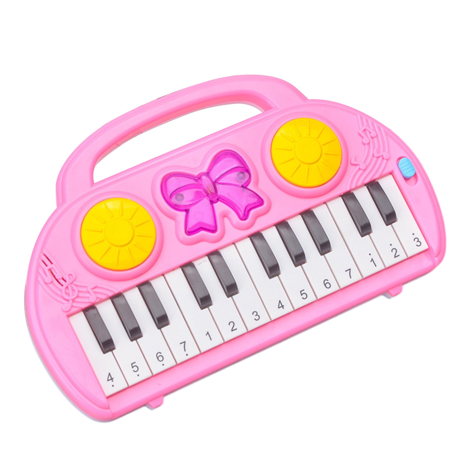 Piano Jouet Portable Bébé – Clavier Compact, Sons Piano Et Guitare, ABS Antidérapant, Pile AAA – Musique Dès 1 An