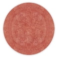 thumbnail image 6 of HOME WEAVERS Waterford Collection Cotton Round Bath Rug, 30" Round, Coral, 6 of 9