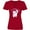 Red, variant on Inktastic I'm Purrdy Cute White Kitty Cat Women's V-Neck T-Shirt