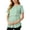 Green, variant on Women's Stripes Blouses Tops Lightweight Postpartum Breastfeeding T-Shirt Short Sleeve Crew Neck Summer Loose Tees