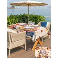 thumbnail image 4 of Outdoor Tablecloth with Umbrella Hole and Zipper, Thanksgiving Rectangle Table Cloth 60x84 Inch Waterproof Tablecloth, Maple Leaf Pumpkin Truck Happy Fall Picnic Table Cover for Patio Camping, 4 of 7