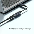 thumbnail image 3 of Cable De CC A Tipo C, Portátil Flexible De Hasta 100 W PD Durabilidad Del Chip De Identificación Automática Entrada De CC De 5,5 Mm X 2,1 Mm A Cable Tipo C Hembra A Macho Para, 3 of 7